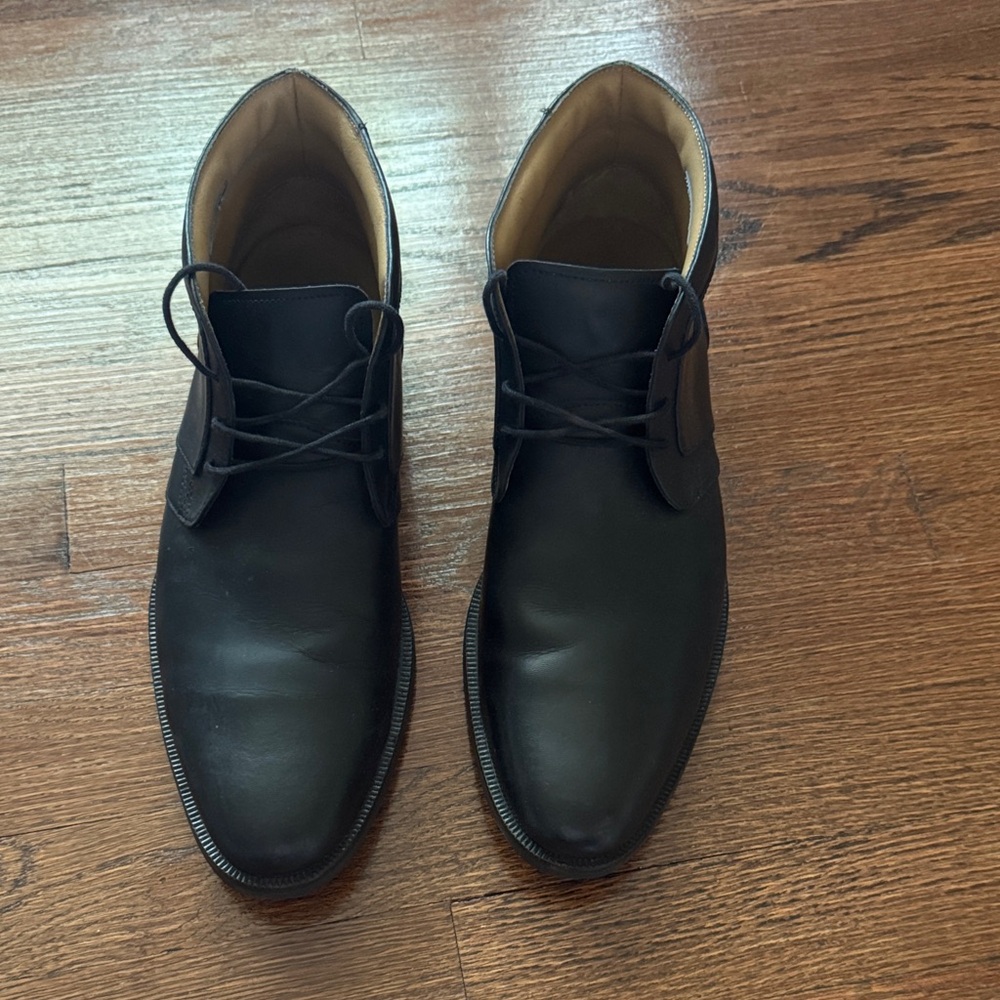 Cole Haan Black Water Resistant Chukka Boots